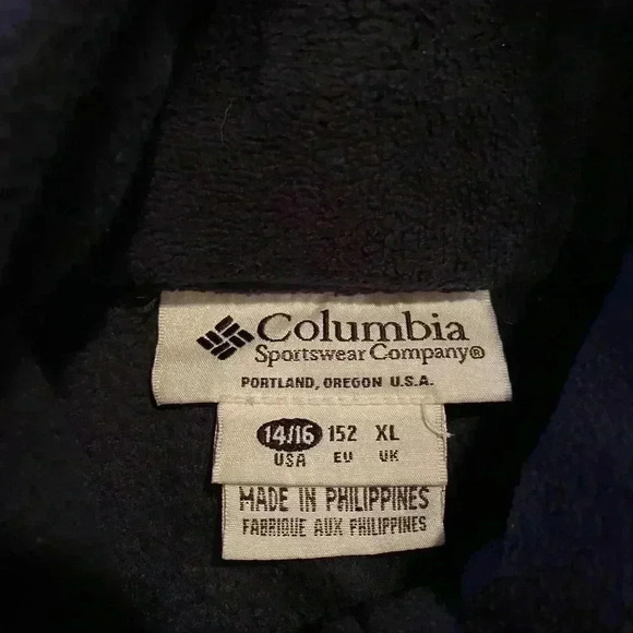 COLUMBIA NAVY BLUE VINTAGE JACKET - Picture 2 of 3